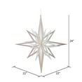 thumbnail image 2 of Vickerman 24" White Iridescent Star Christmas Ornament, 2 of 2