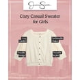 thumbnail image 2 of Jessica Simpson Girls Sweater Long Sleeve Crewneck Graphic Pullover, 2 of 7