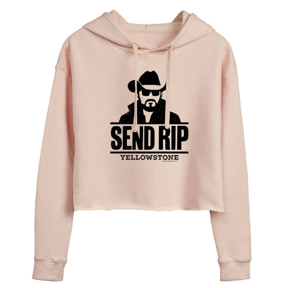 Yellowstone  - Send Rip - Juniors Cropped Pullover Hoodie