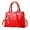 Red, variant on Women's Leather Tote Purse Satchel Handbag For Everyday Carry And Use