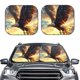 thumbnail image 2 of Balery Golden Sky Bald Eagle Parasol para parabrisas de coche de 2 piezas | Parasol plegable para parabrisas delantero de coche para la mayoría de sedanes-Small, 2 of 6