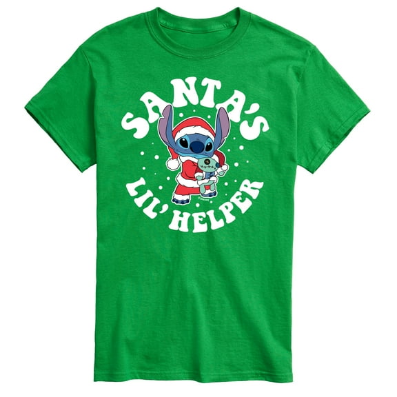Lilo & Stitch - Santas Lil Helper - Men's Short Sleeve Graphic T-Shirt