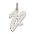 thumbnail image 1 of 925 Sterling Silver Dainty Letter V Initial Name Monogram Necklace Charm Pendant, 1 of 8