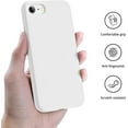thumbnail image 3 of Compatible with iPhone SE Case and iPhone 8 Case 4.7 inch,Silky Touch Premium Soft Liquid Silicone Rubber Anti-Fingerprint Full-Body Protective Flexible Bumper Case for iPhone SE/8/7 (White), 3 of 14