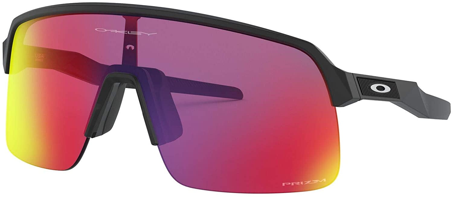 Oakley Mens Oo9463a Sutro Lite Low Bridge Fit Rectangular Sunglasses Matte Black/Prizm Road 39 Millimeters