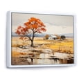 thumbnail image 2 of Designart "Farm Autumn Hues horizon I" Landscapes Floater Framed Canvas Art Print, 2 of 7