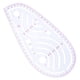 thumbnail image 5 of Regla de costura Naiovety 4 piezas color rojo transparente, 5 of 6