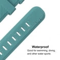 thumbnail image 3 of Uxcell Rubber Watch Band 20mm Width, Unique Design Silicone Strap for Smart Watch Dark Green, 3 of 5
