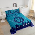 thumbnail image 3 of Comforter Twin Basketball Bedding Set Teens,Basketball City Bedding Comforter Sets,Basketball Fan Gift Duvet Insert with 1 Pillowcase,Charlotte, 3 of 6