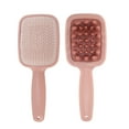 thumbnail image 4 of Unique Bargains 1 Pc Hair Brush Double-sided Handle Scalp Scrubber Pink, 4 of 6