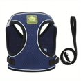thumbnail image 5 of Escape Proof Cat Dog Harness And Leash Set Breathable Lightweight Jacket With Reflective Stripe Step-in Cat Vest Harness For Outdoor Walking Training, 5 of 5
