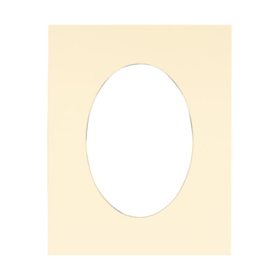 16x20 Mat Bevel Cut for 11x14 Photos Precut Cream Oval Shaped Photo Mat Board Opening Pack of 1 Matboard