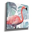 thumbnail image 2 of Epic Graffiti 'Flamingo Splash I' by Annie Warren, Canvas Wall Art, 37"x37", 2 of 2