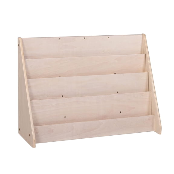Children’s Factory 4-Shelf Book Display – Toddler & Preschool Classroom Bookshelves, Kids Daycare & Nursery Storage, Reading Nook Furniture, Fully Assembled