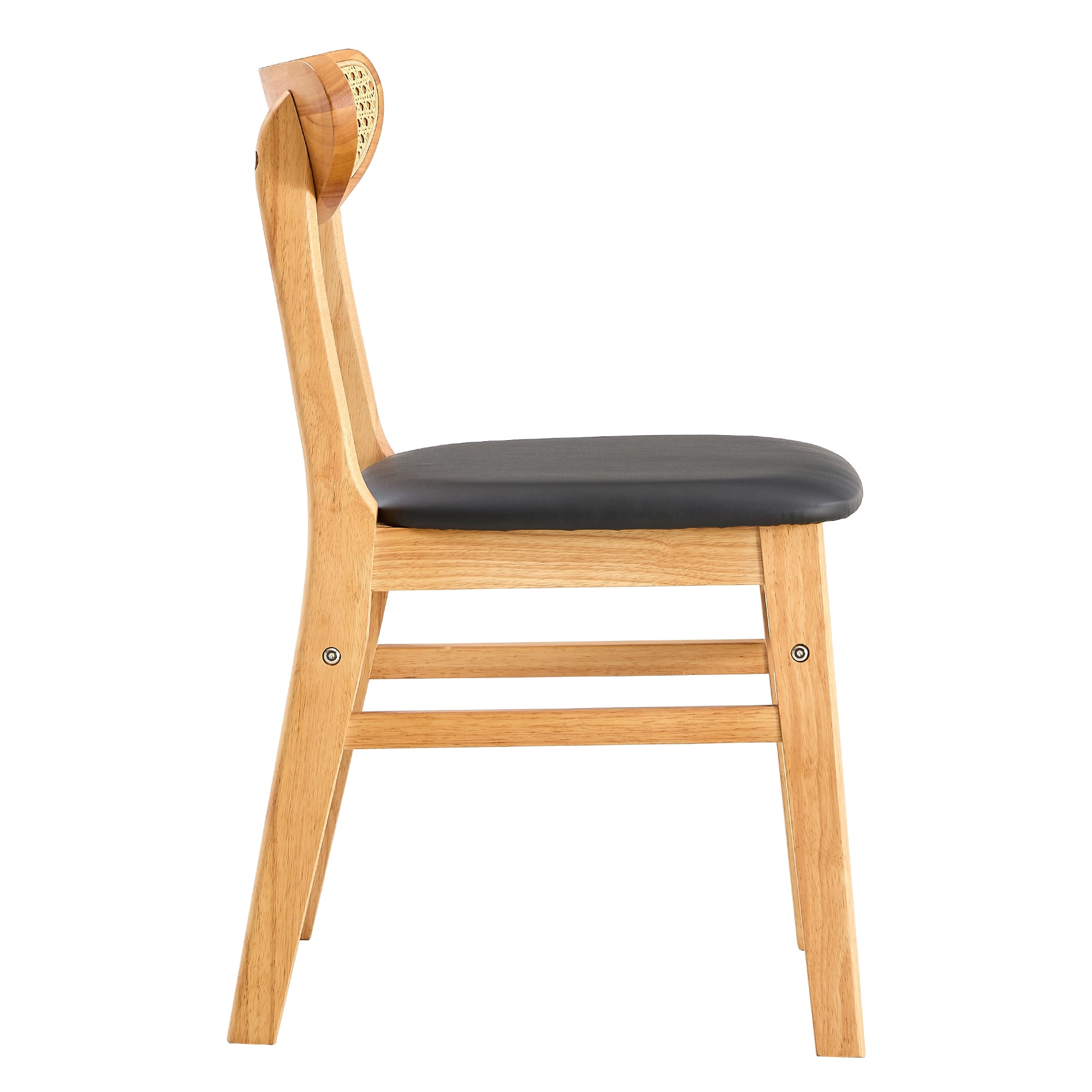 Kadyn Wood Dining Chair Set of 2, Kitchen Chairs with Curved Backrest, Dining Side Chairs for Kitchen and Home, Barnwood Kadyn Wood Dining Chair Set of 2, Kitchen Chairs with Curved Backrest, Dining Side Chairs for Kitchen and Home, Barnwood