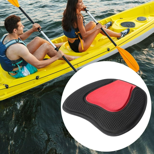 Soporte de cojín de asiento kayak almohadilla de espuma eva para almohadilla de asiento de espuma de Eva para bote de rafting de kayak de canoa a la Rojo
