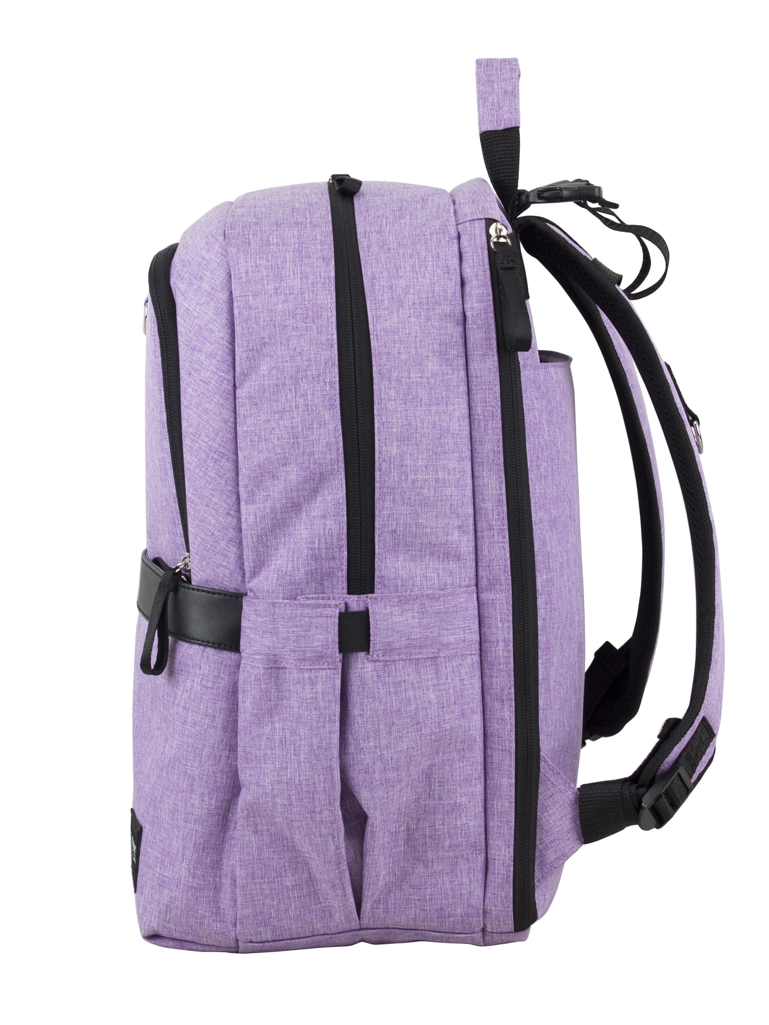 Eastsport Large Rubin Weekender Tech Backpack Diaper Bag for Adults and Kids, Light Purple