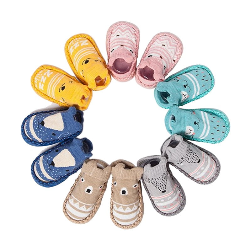 Alamana Fashion Bowknot Warm Newborn Baby Infant Soft Anti-Slip Prewalker Toddler Shoes Green 13cm
