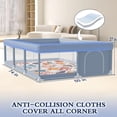 thumbnail image 2 of Baby Playpen XVISHX 188 x 127 cm con alfombrilla para interiores y exteriores, color gris, 2 of 7