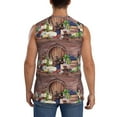thumbnail image 4 of Disketp Bottle Glass Red Wine Sleeveless Tshirts For Men, Muscle Shirts For Men Dry Fit Tank Top-Small, 4 of 8