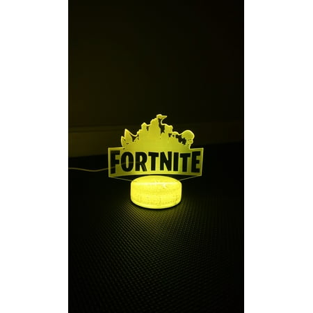 FortNite Video Game 3D Night Light Color Changing Illusion Lamp For Children Kids Play Station Fan Gift Christmas Birthday Best (Best Sonic Fan Games)