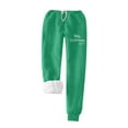 thumbnail image 4 of dazeni Yes I'M Still Freezing Me Girls Boys Crewneck Sweatsuit Sherpa Fleece Lined Sweatshirt Drawstrung Jogger Sweatpants Winter Going out Outfits, 4 of 8