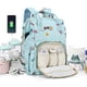 thumbnail image 1 of Bolsa pañales mochila bebé multifuncional impermeable maternidad con USB cochecito azul, 1 of 3