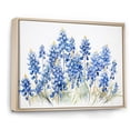 thumbnail image 2 of Designart "Dreamlike Blue Bonnets Minimalism I" Blue Bonnets Floater Framed Wall Art Living Room, 2 of 5