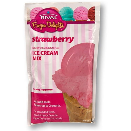 Ice Cream Mini Button - Ice Cream Mix, Strawberry