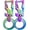 Electroplated Colored X2, variant on Tactical EDC Carabiner Keychain with Bottle Opener, Multi-purpose Auto Key Ring Holder