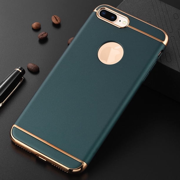 Funda de teléfono chapada completa para iPhone, carcasa dura mate de lujo 360 para iPhone 11, 12, 13, 14 Pro Max, 6s, 7, 8 Plus, 5, 5s, XR, XS Max, PC qiuyongming unisex