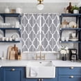 thumbnail image 2 of Curtains 84 Inches Long 2 Panels, Moroccan Grey Grommets Window Treatment Curtain, Modern Abstract Geometric Minimalist Thermal Curtains Drapes for Living Room/Bathroom, 2 of 9