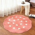 thumbnail image 5 of Gqtwoy Modern Round Carpet Water Absorbing Non-Slip Floor Mat Cozy Living Room Decor, Stylish Sofa Blanket, Soft Polyester Rug for Coffee Table, 5 of 6