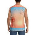 thumbnail image 4 of Kdxio The Sunset of Dandelion for Men's Muscle T-shirt,Sleeveless for Workout Running Athletic Gym Lounge Casual, 4 of 7