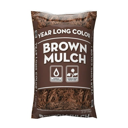 Year Long Colored Mulch Brown, 2 CF