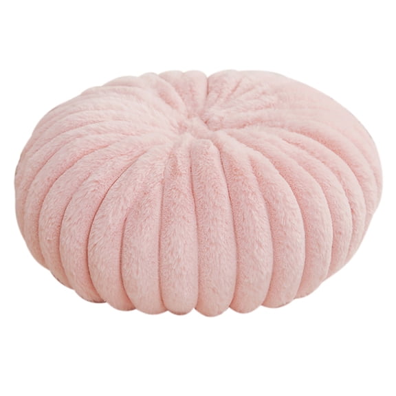 Blukids Round Throw Pillow, 13.7" Round Cushion Pillows Pumpkin Decorative Pillows Floor Cushion for Couch Bed Sofa Chair, Soft Aesthetic Circle Seat Cushion Home Decor Pillow(Pink)