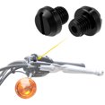 thumbnail image 3 of Unique Bargains Universal M10 Motorcycle Mirror Hole Plugs Screws Mirrors Caps Lock Offs Cover Caps Positive Black, 3 of 7