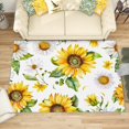 thumbnail image 1 of 4x6 Rug, Sunflower Rug, Daisy Yellow Flower Rugs for Living Room Bedroom, Girls Spring Floral Carpet, Washable & Non Slip & Soft Low Pile Large Indoor Area Rug, Sunflower Home Decor & Gifts, 1 of 7
