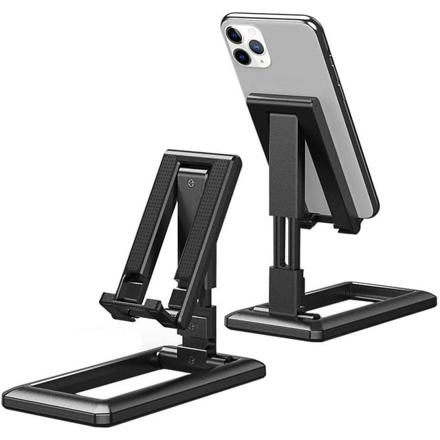 Soporte ajustable para teléfono de escritorio, soporte plegable antideslizante para tableta, para teléfonos inteligentes, tabletas y lectores de 4-9,7 pulgadas