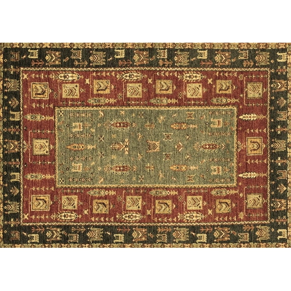 Ahgly Company Indoor Rectangle Animal Brown Traditional Area Rugs, 8' x 12'