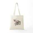 thumbnail image 5 of CafePress - Girls Kick It With Style 1 Tote Bag - Unisex Canvas Tote Bag, Beige, 1-Piece, 5 of 6