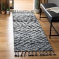 thumbnail image 2 of SAFAVIEH Casablanca Gorden Geometric Shag Area Rug, Charcoal, 5' x 8', 2 of 10