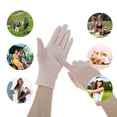 thumbnail image 4 of Unique Bargains 1 Pair Sunblock Mittens Embroidery Floral Sun Block Driving Gloves for Women Light Pink, 4 of 5