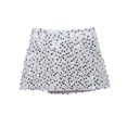 thumbnail image 5 of Elegant Beaded Festival Mini Skirt, Sparkly High Waisted Stretchy Bodycon, Shimmering Bow Front Party Ready Night Out Clubwear, 5 of 5