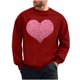 thumbnail image 2 of Ceisia Men Casual Fashion Print Round Neck Pullover Long Sleeve Sweatshirt Gift, 2 of 6