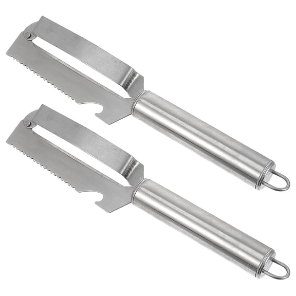 OFFIGAM 2-Pack Stainless Steel Mango Peeler and Meat Extractor Kitchen Tools for Home, Office, and Everyday Use
