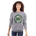 thumbnail image 3 of Vanity Smurf Green For St Paddys Day Unisex Plus Size Sweatshirt Brisco Brands 3X, 3 of 5
