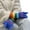 blue finger, variant on Winter Knit Gloves Couple Rainbow Color Striped Full Finger Gloves Thicken Outdoor Cycling Skiing Gloves Keep Warm