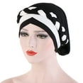 thumbnail image 2 of Flmtop Mode Femmes Bonnet Élastique Turban Chapeau Cancer Chimio Perte de Cheveux, 2 of 7
