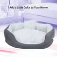 thumbnail image 6 of XIBUFE Cat Bed,Plush Lamb Fleece Dog Bed,Warm & Cute Small Dog Bed,Grey, 6 of 8